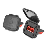 2-Pack 50A Battery Quick Connect Disconnect Plug Kit with Flush Mounts for Winch 6-16 AWG