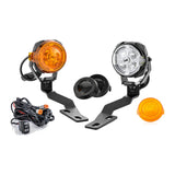 3.5" LED Ditch Light Kit with Dynamic DRL & Amber Covers for 2003-2009 Toyota 4Runner