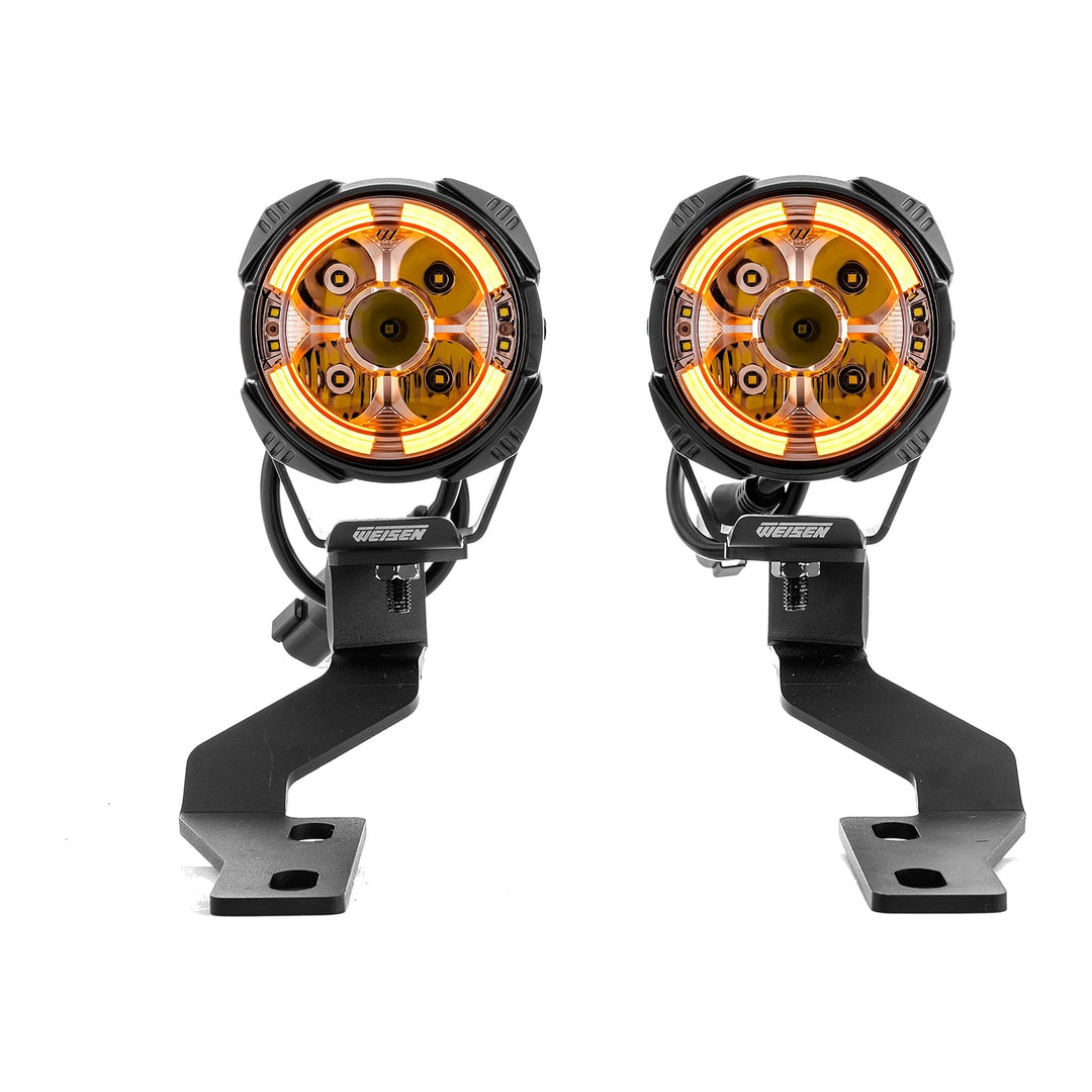 3.5" LED Ditch Light Kit with Dynamic DRL & Amber Covers for 2003-2009 Toyota 4Runner - view 2