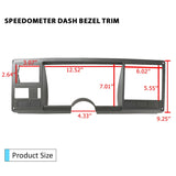 Gauge Cluster Dash Bezel Trim Gray for 1988-1994 Chevrolet GMC C/K Truck – product image 2