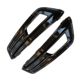 Gloss Black Fog Light Bezel Pair for 2015-2018 Ford Focus ST