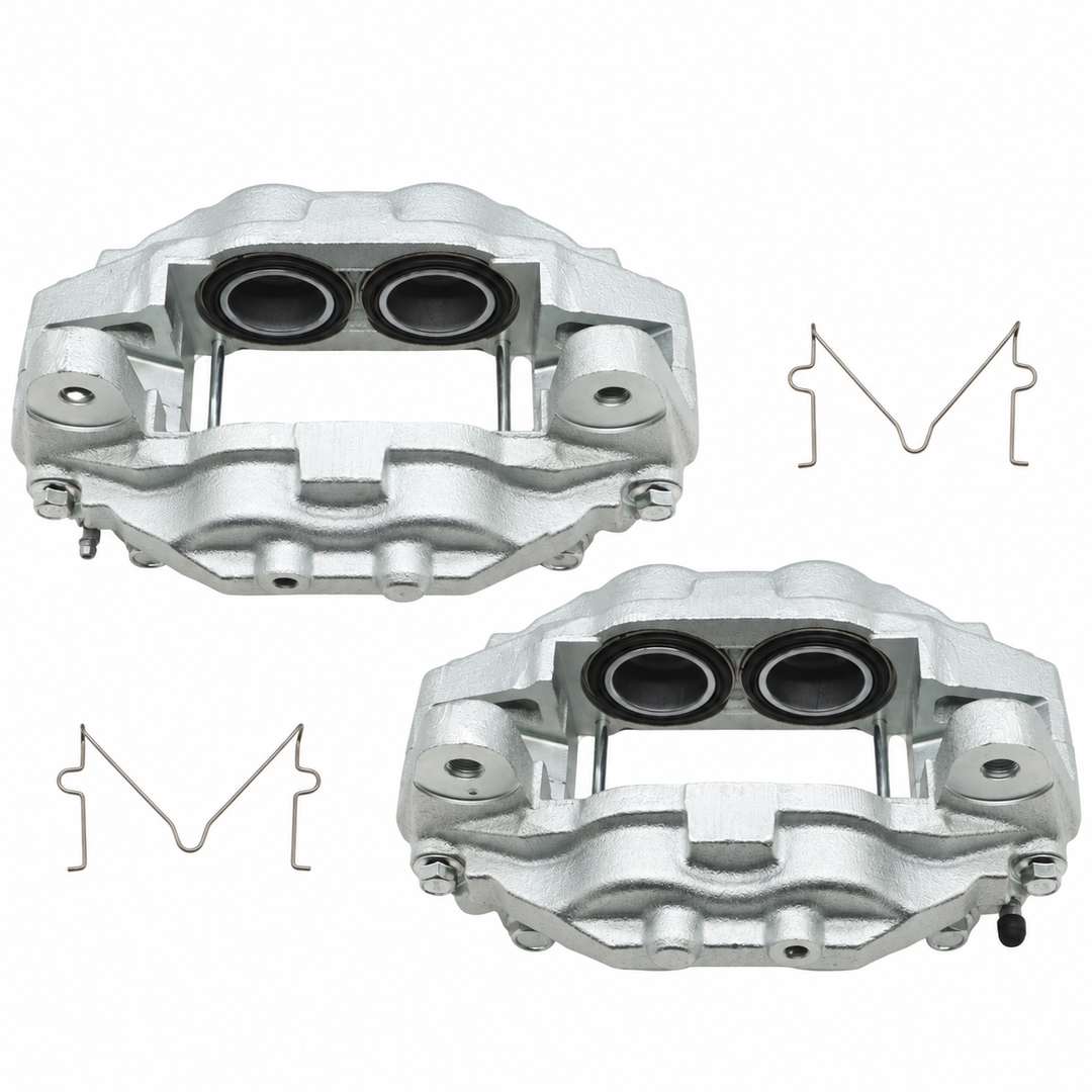 Silver Front Brake Caliper Pair for 2007-2016 Toyota Tundra & 2008-2016 Sequoia