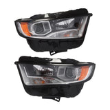 Halogen Headlight For 2015-2018 Ford Edge SE/SEL w/Bulb Chrome Left+Right Pair – product image