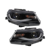 Halogen Projector Headlights Left Right Pair For 2016-21 Chevy Camaro w/LED DRL – product image