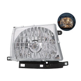 Headlight Pair w/ Bulb For Toyota Tacoma 1997-2000 2WD, 1998-2000 4WD Chrome – product image