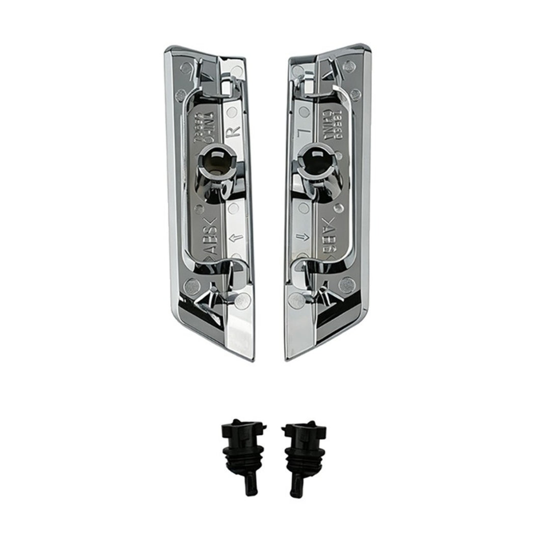 Headlight Washer Nozzle Cover Pair Chrome for 2007-2009 Lexus LS460