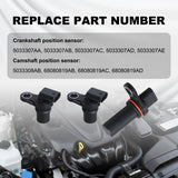 High Quality 3pcs Crankshaft Camshaft Position Sensor for Dodge Journey Avenger 5033308AB – product image 8