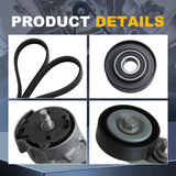 High Quality AC Belt Tensioner Idler Pulley Set for Chevy Corvette 97-04 5.7L – product image 12