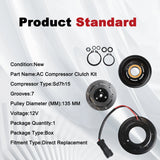 High Quality AC Compressor Clutch Pulley Coil Hub for Dodge Ram 1500 2500 Dakota – product image 4
