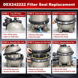 High Quality IIR Pool Filter Seal for SwimClear Filters C2020 C3030 C4020 – product image 5