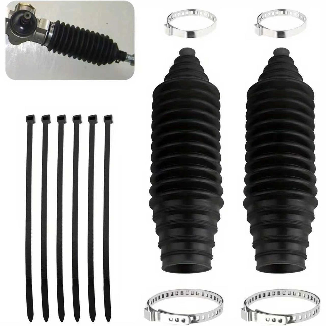 2PCS Universal CV Axle Boot Kit Silicone Dust Cover with Clamps for Most Cars