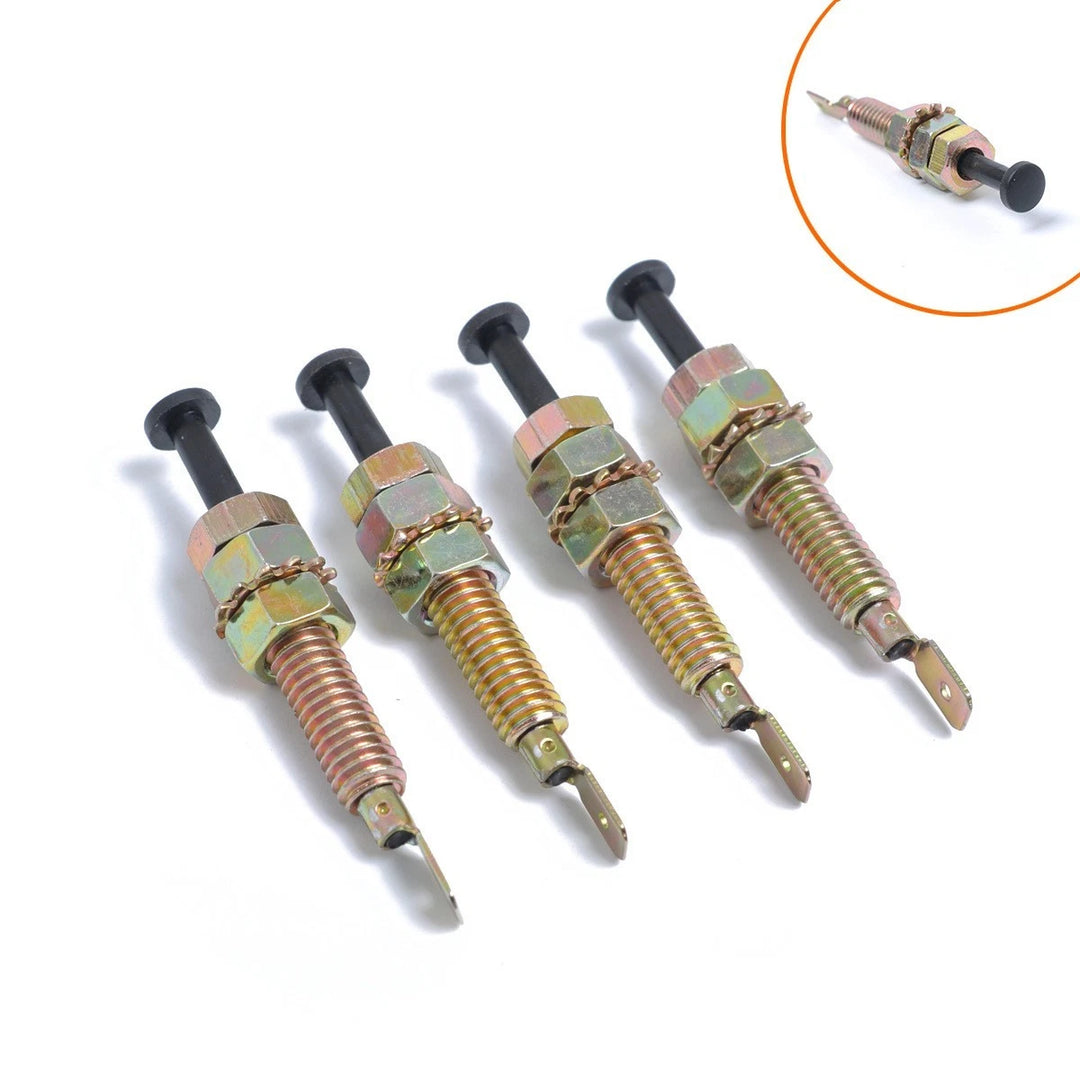Set of 4 Car Hood Pin Switch Adjustable Door Jamb Alarm Light 12V 20A Universal Zinc