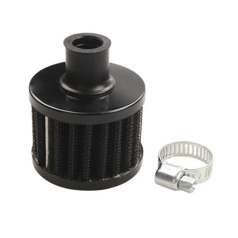 12mm Mini Air Filter Mushroom Head Breather Crankcase Vent Universal Black Blue