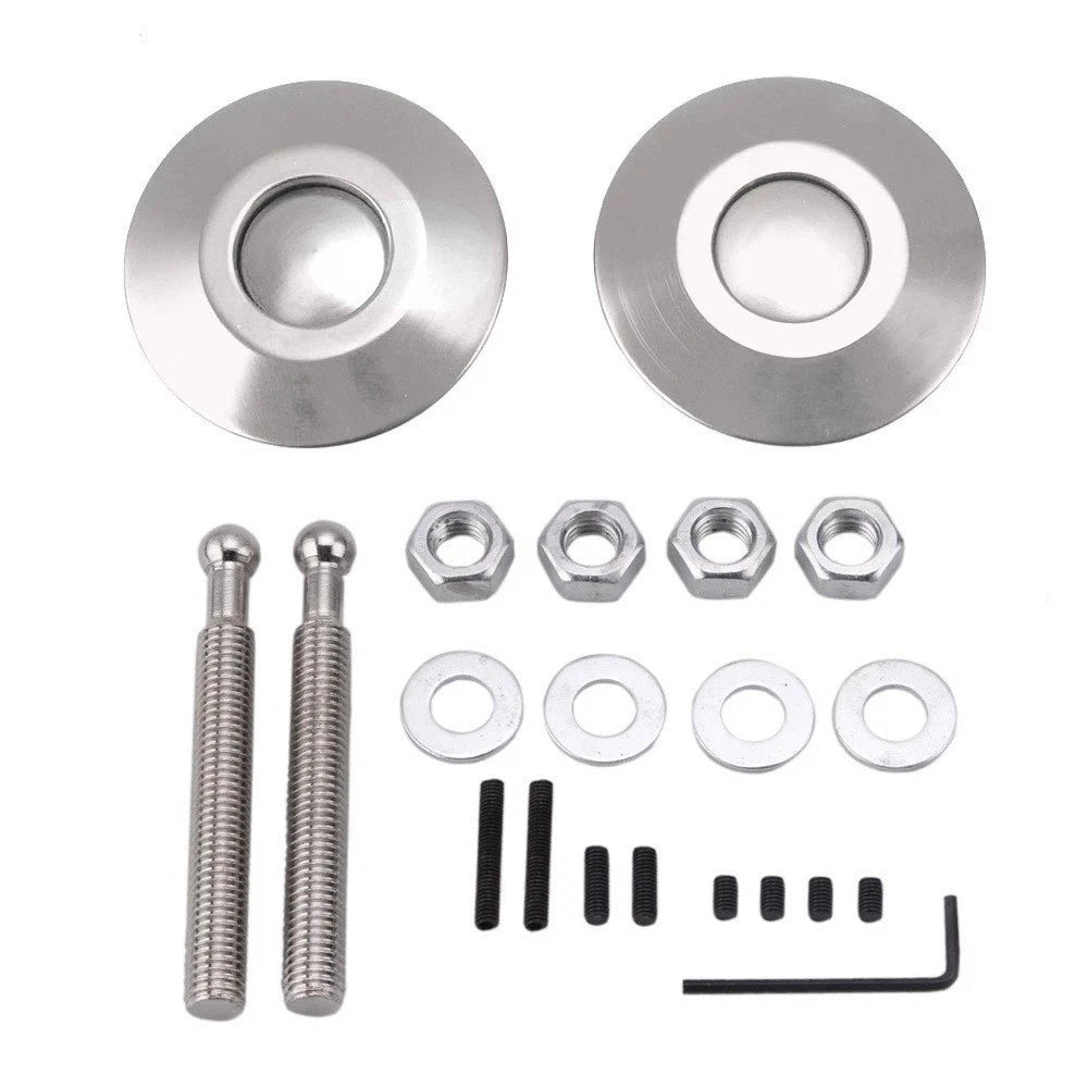 62mm Flush-Mount Quick-Release Hood Latch Kit — 4 Colors