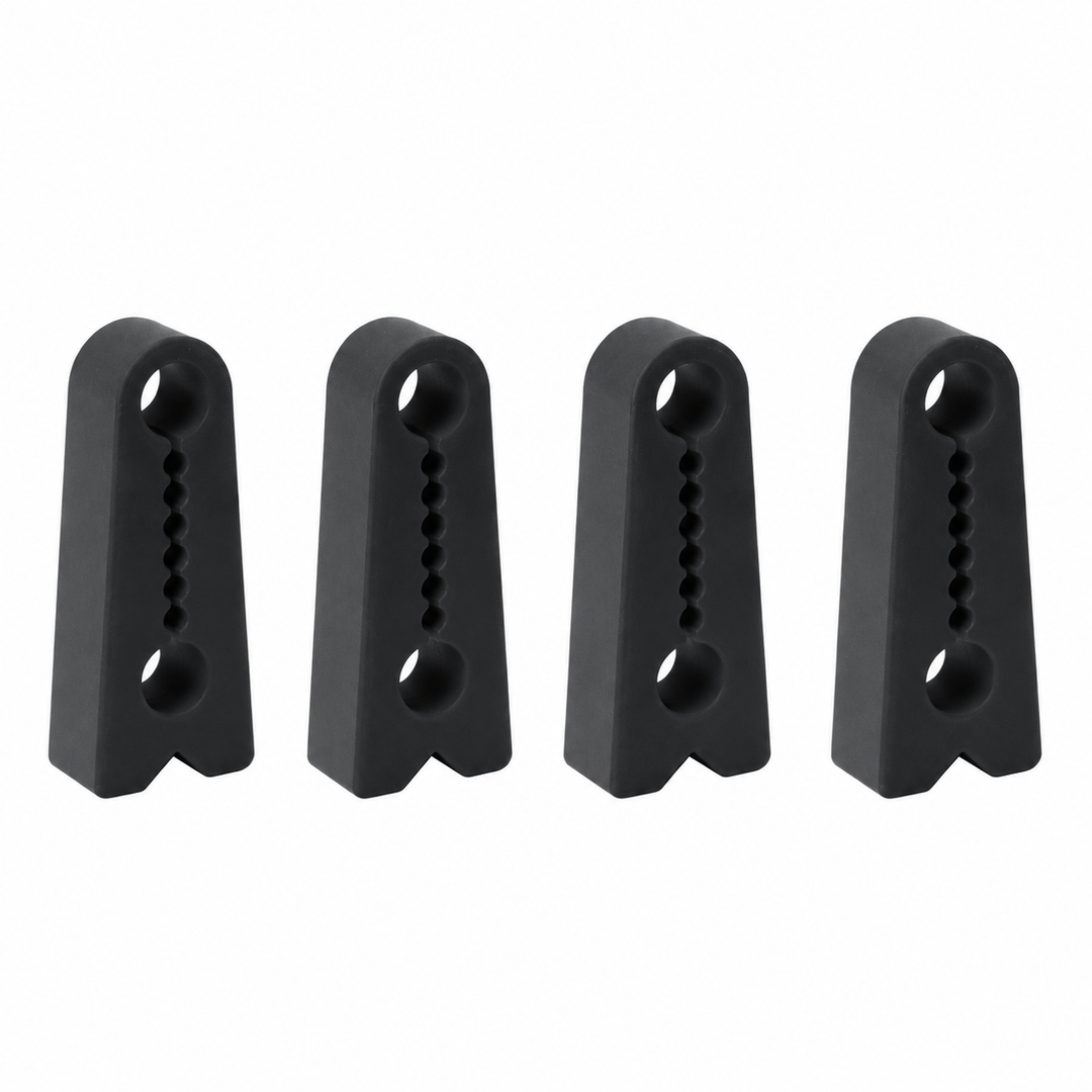 Universal Car Door Lock Shock Absorber Pad Silicone Black 20pcs Buffer