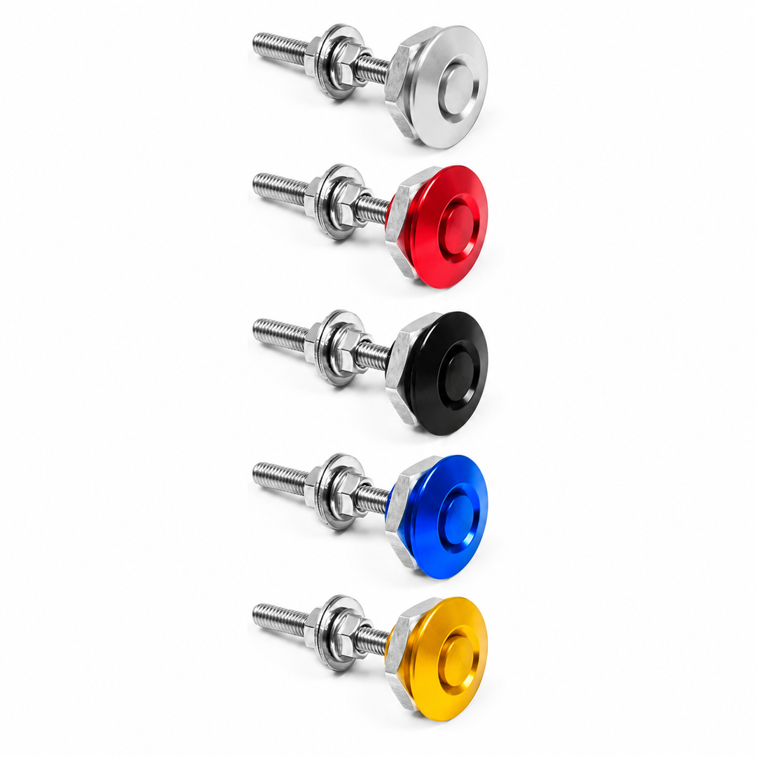 Mini Push-Button Hood Pin Kit — Pair, 25mm / 30mm / 32mm