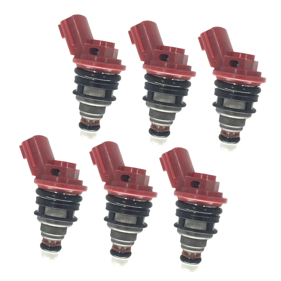 Set of 6 Fuel Injectors For Nissan 300ZX Infiniti J30 3.0L V6 Replace 16600-10Y00