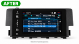 Honda Civic complete 7-inch monitor after illustration