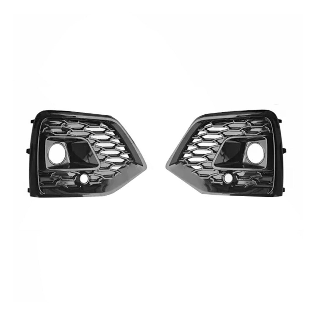Honeycomb Fog Light Bezel Pair with ACC Hole for 2021-2022 Audi Q5