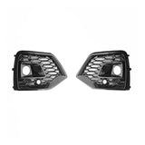 Honeycomb Fog Light Bezel Pair with ACC Hole for 2021-2022 Audi Q5