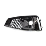 Honeycomb Fog Light Grille Pair for 2019 Audi A4 S-Line and S4 B9