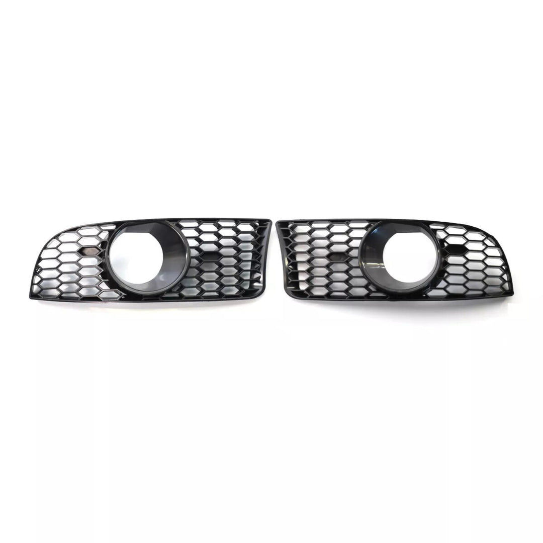 Honeycomb Front Bumper Fog Light Grille Pair for 2009-2011 BMW 3-Series