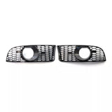 Honeycomb Front Bumper Fog Light Grille Pair for 2009-2011 BMW 3-Series