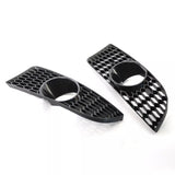 Honeycomb Front Bumper Fog Light Grille Pair for 2009-2011 BMW 3-Series