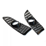 Honeycomb Front Bumper Fog Light Grille Pair for 2009-2011 BMW 3-Series