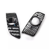 Honeycomb Front Bumper Fog Light Grille Pair for 2009-2011 BMW 3-Series