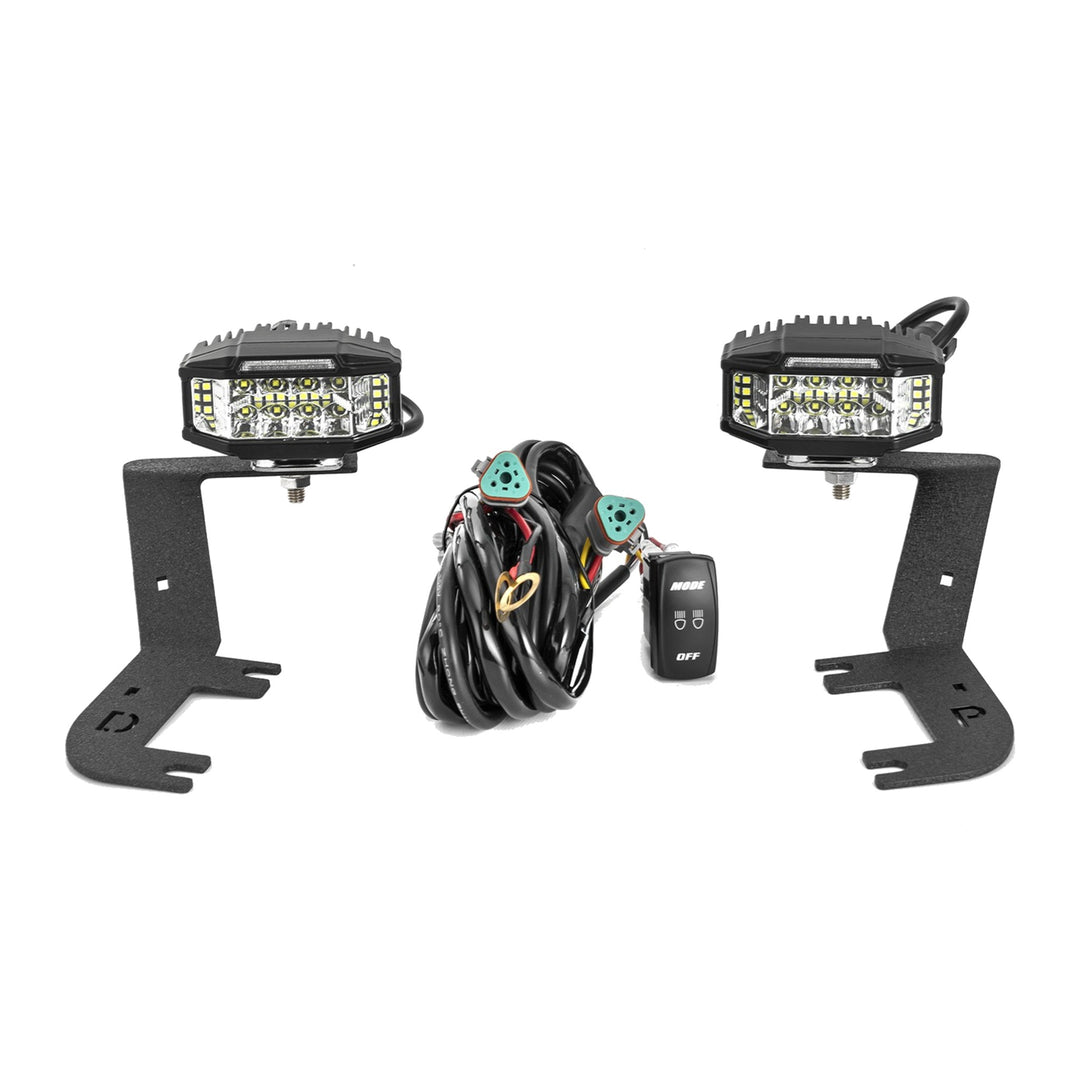 3.5 in Strobe LED Ditch Light Kit with Amber DRL for 2023+ Chevy Colorado / GMC Canyon