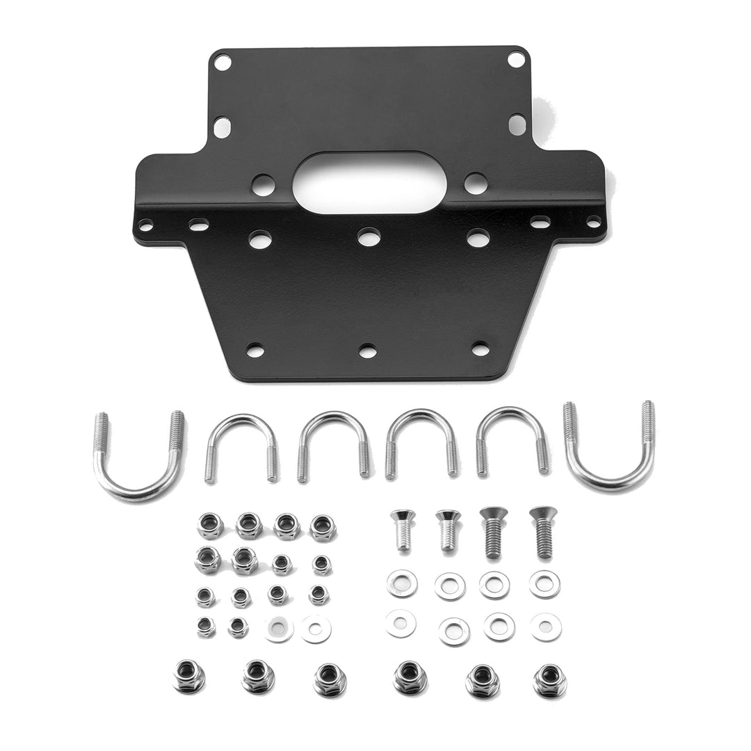 Winch Mount Plate for 2007-2014 Honda Rancher 420, Optional 4-7/8 in Roller Fairlead - view 2