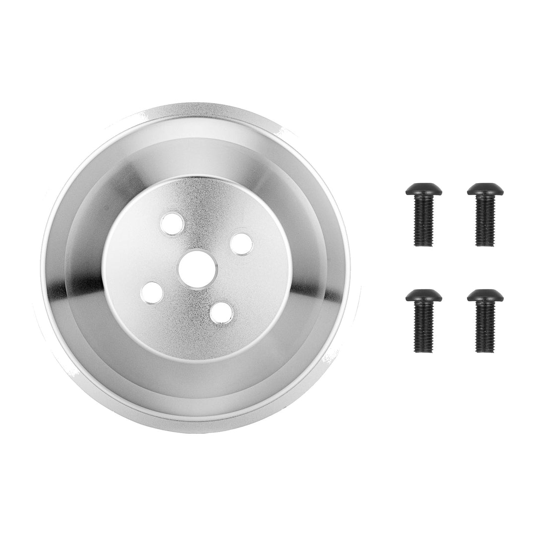 Aluminum 2-Groove Water Pump Pulley for Ford Small Block 302 351W 351M, 4-Bolt