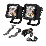 White and Amber Strobe LED Hood Hinge Ditch Light Kit for 1995-2004 Toyota Tacoma - view 4