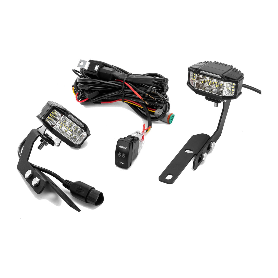3.5 in LED Ditch Light Kit with Amber DRL and Strobe for 2000-2006 Toyota Tundra