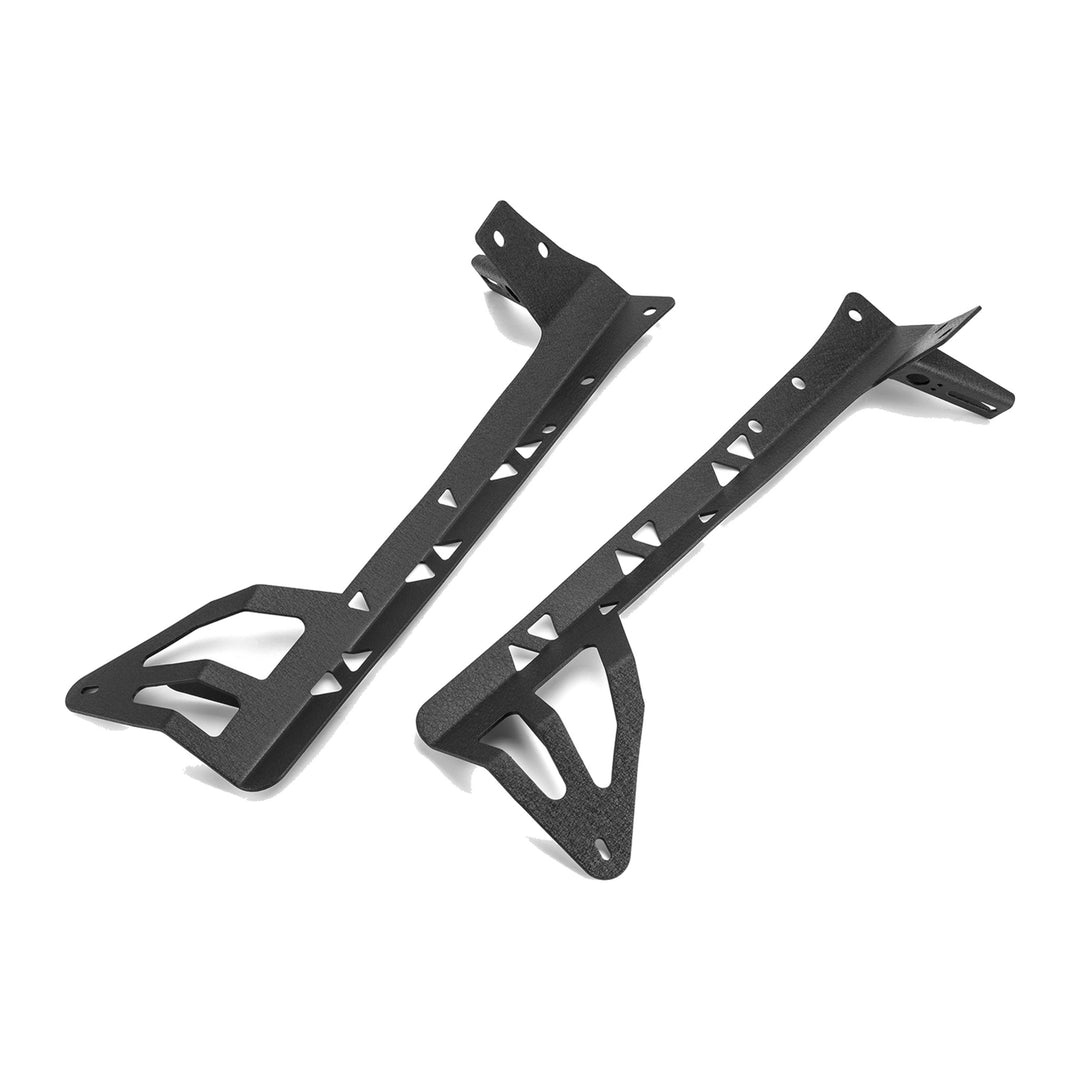 Windshield A-Pillar 52 in LED Light Bar Mount Brackets for 2007-2017 Jeep Wrangler JK