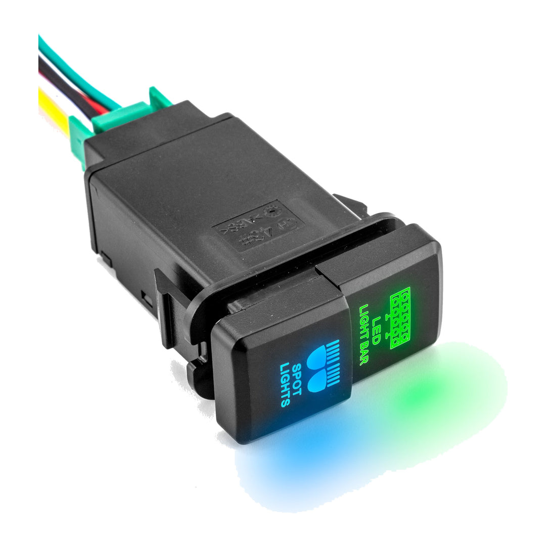 LED Light 2-in-1 Dual Push Switch for Toyota Tacoma 2005-2011, 4Runner 2003-2009 - view 2