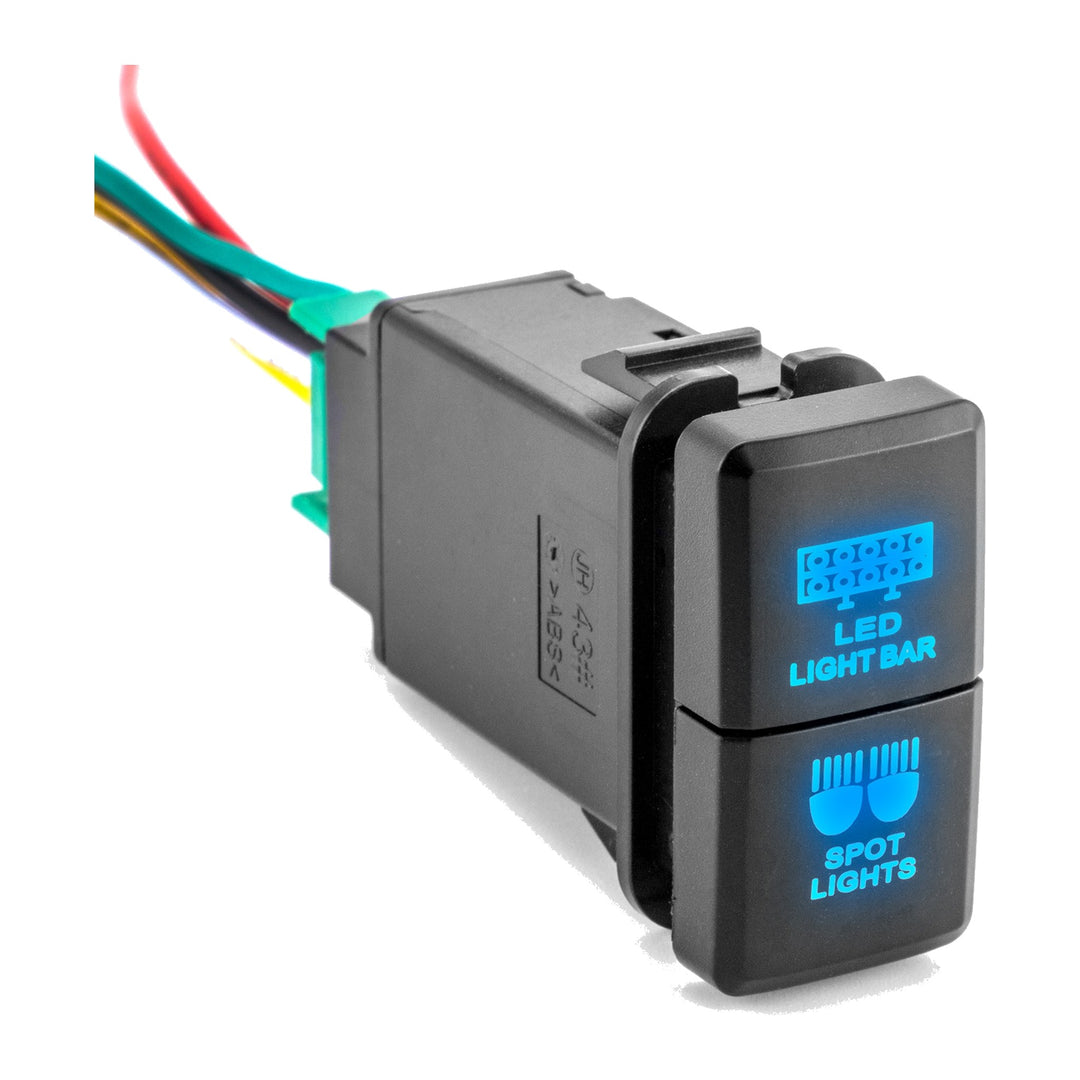 LED Light 2-in-1 Dual Push Switch for Toyota Tacoma 2005-2011, 4Runner 2003-2009 - view 3