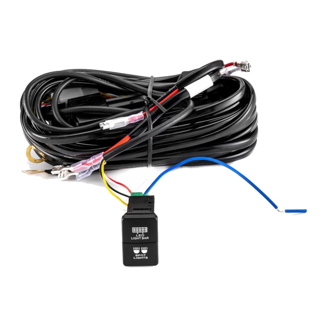 Light Bar and Spot Light Wiring Harness with Push Switch for Toyota Tacoma 4Runner Tundra - view 3