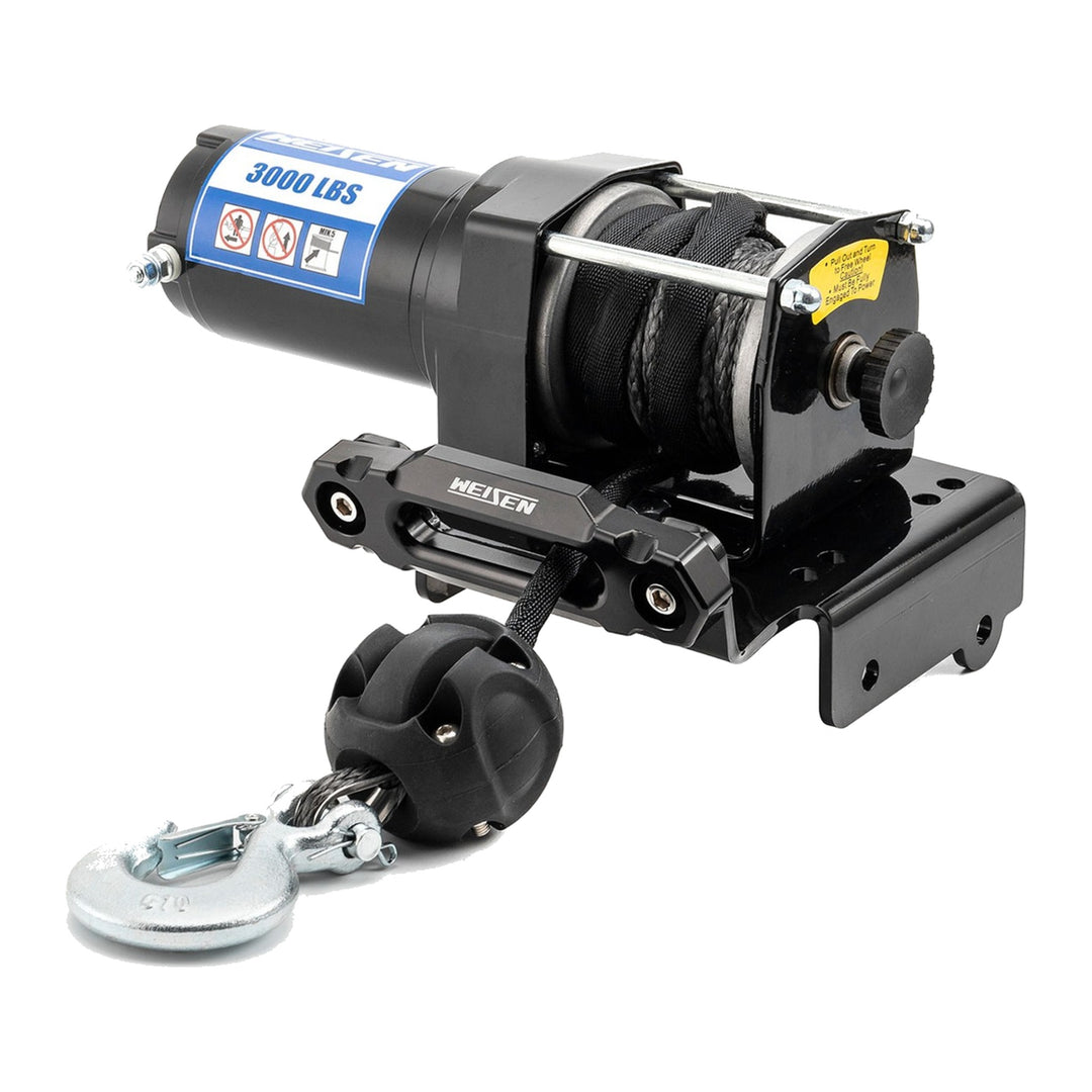 3000 lb 12V Electric Winch Kit with Mount Plate for Suzuki King Quad 450, 500, 700, 750