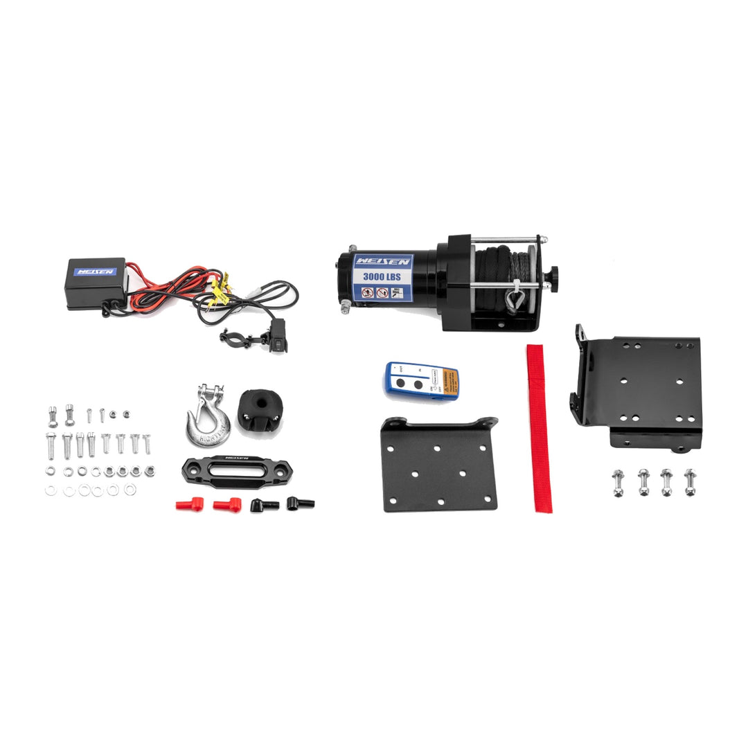 3000 lb 12V Electric Winch Kit with Mount Plate for Suzuki King Quad 450, 500, 700, 750 - view 2