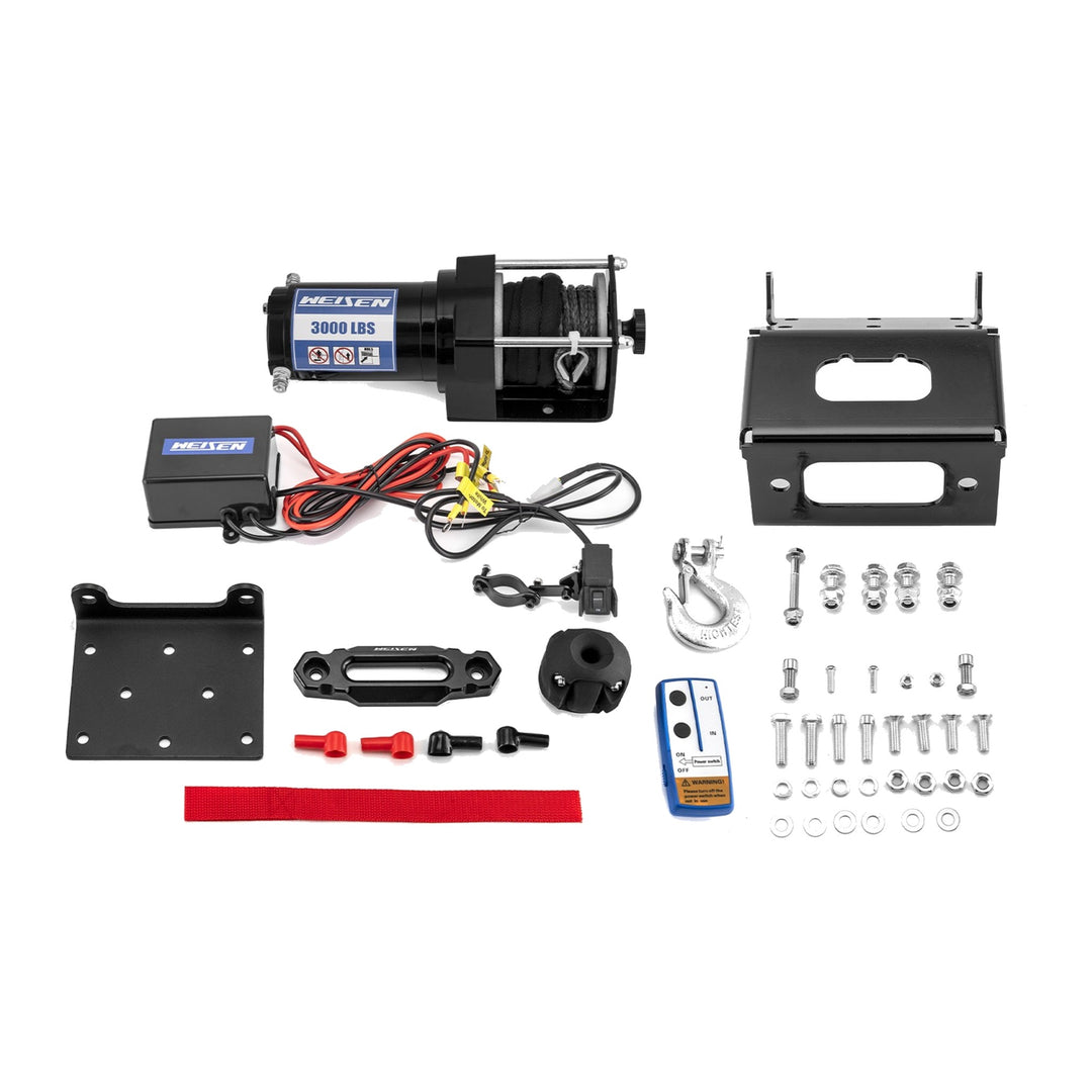 3000 lb 12V Electric Winch Kit with Mount for Honda Foreman, Rubicon TRX500/520 and Rancher 420 - view 2