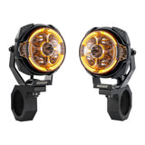 Roof 3.5 in LED Pod Lights with DT Wiring and Clamps for 1 in to 2 in Roll Cage UTV - view 3