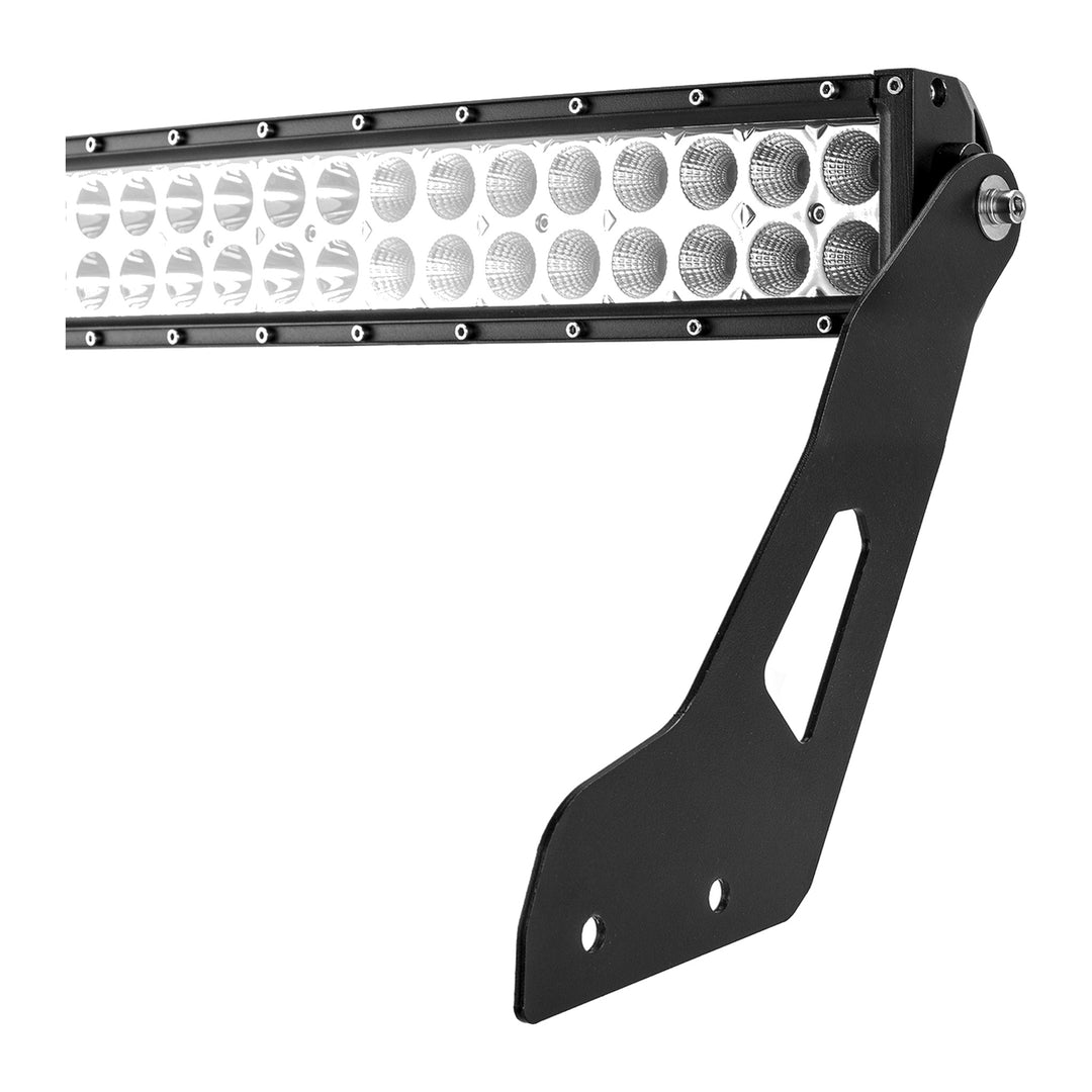 52 in Amber/White Strobe Curved LED Light Bar Roof Kit with 5 in Pods for Can-Am Maverick X3 - view 2