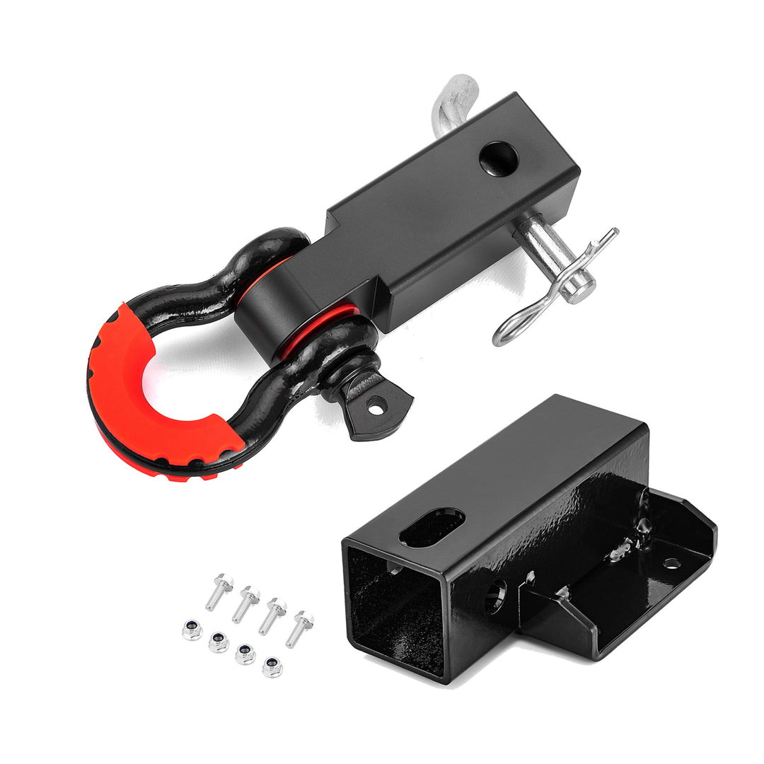 2 in Receiver Hitch with D-Ring Shackle for 2019+ Kawasaki Mule Pro MX - view 3