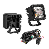 3 in Amber White Strobe LED Pods with A-Pillar Mounts and DT Wire for Kawasaki Teryx - view 4