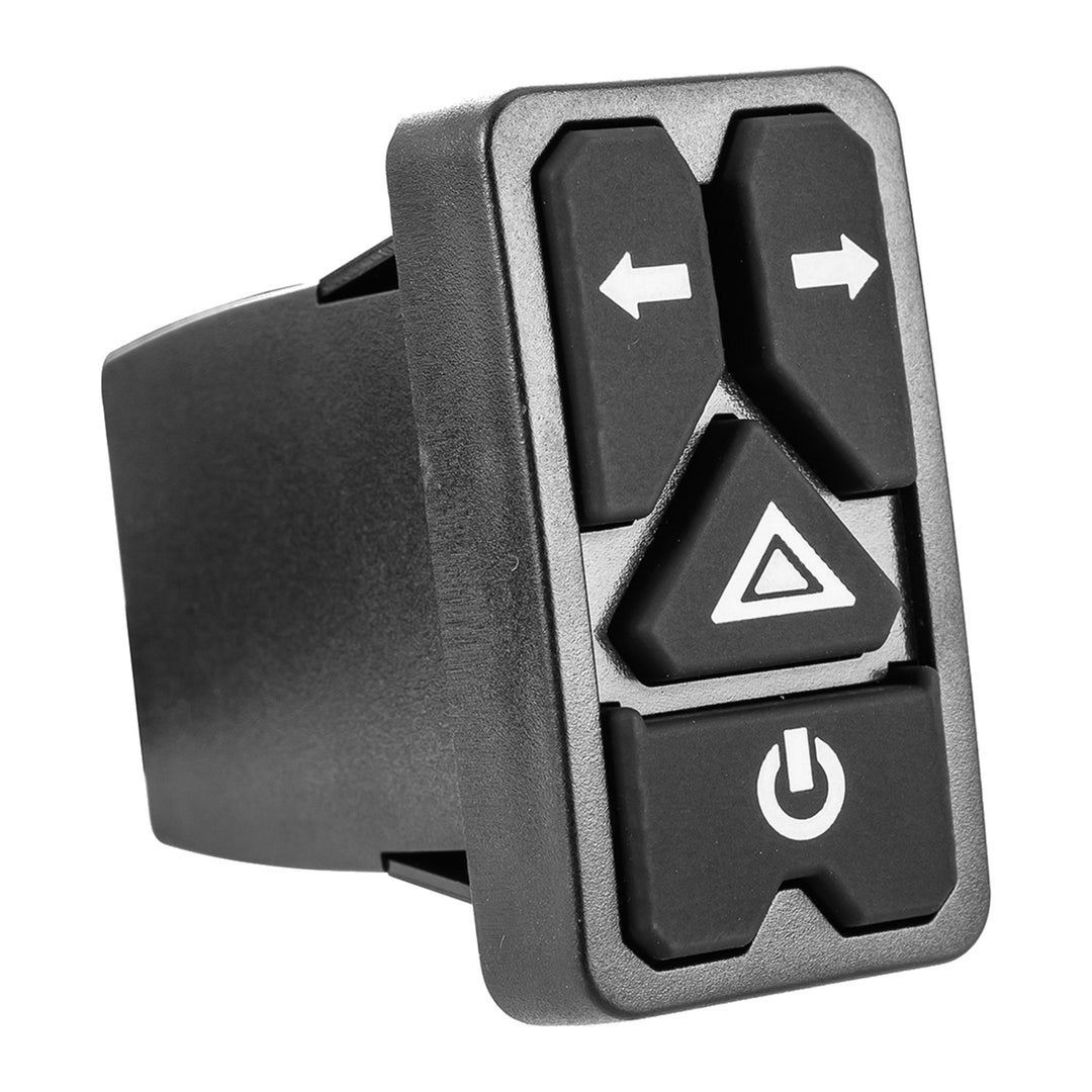 Pair 2-in-1 2 ft Fat Whipless Laser LED Whip Lights with 4-Button Switch, UTV ATV