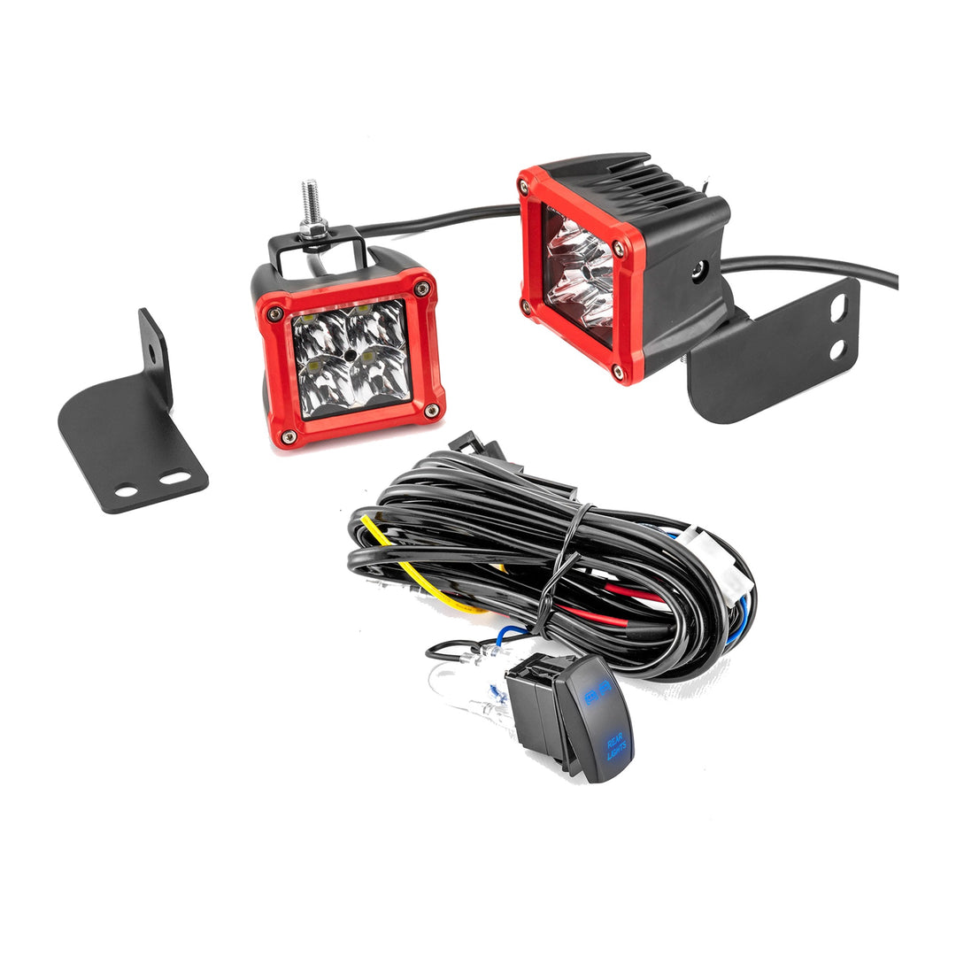 Rear Roof LED Pods with Mounts and Plug and Play Wire for Polaris Ranger 1000 / SP 570
