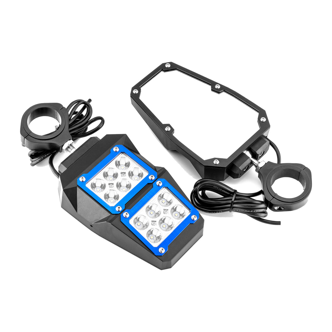 Side Mirrors with LED Light and Roof 50 in Light Bar Mount for Can-Am Maverick R - view 5