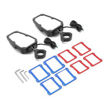 Pair Side Mirrors with LED Spot Light and Pulse Wire for Polaris RZR Pro R / Pro XP